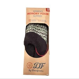 Dearfoams Space Dye Knit Clog Slipper - L - NWT